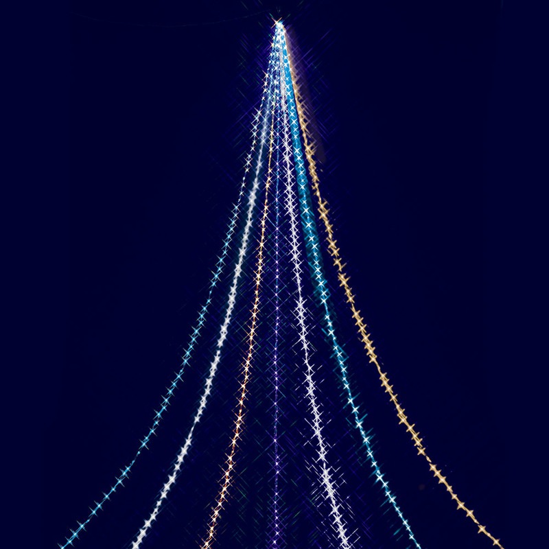 5MニュージュエルカラーLEDドレープライト 【 イルミネーションライト 防滴 クリスマスパーティー 装飾 防水 パーティーグッズ クリスマス飾り 電飾 電球 デコレーション 雑貨 屋外 】