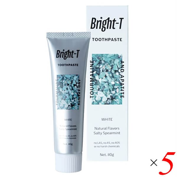 Bright-T ブライトティー 薬用歯磨き粉 110g 5個セット