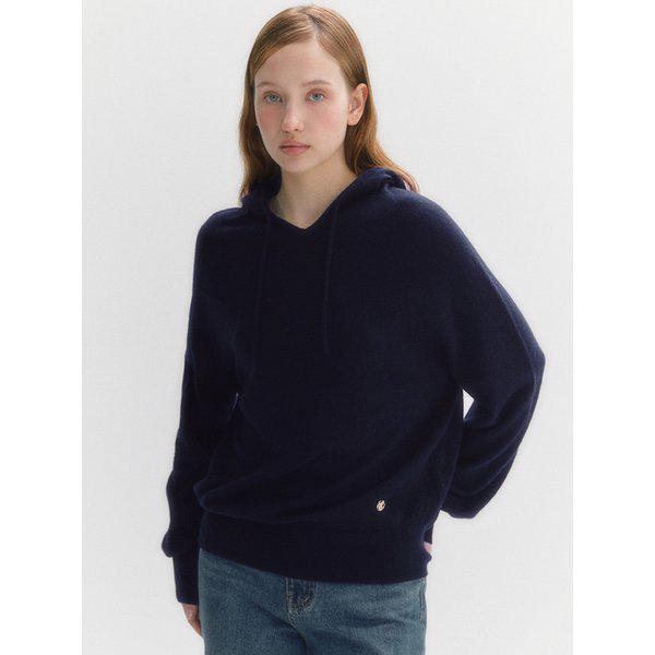 マリーホールガーメントウールパーカーニット(MAFCKN26MNY)