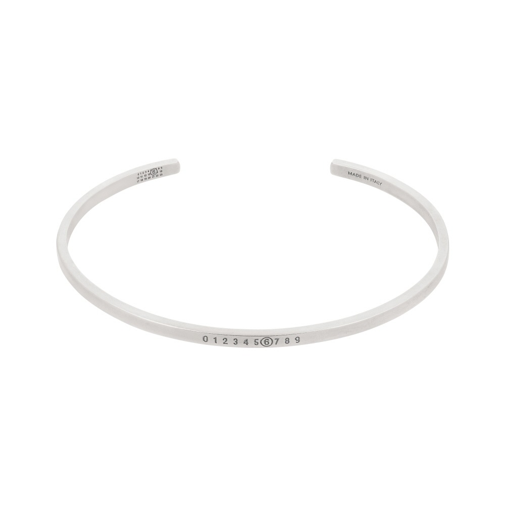メゾン マルジェラ イングレイビング ナンバリング ロゴ カフ 3mm ブレスレット SM7UY0054 SV0310 968
