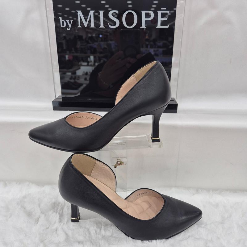 By 女性 サイドオープン パンプス 112HT431SF001 BLACK 4 JJ