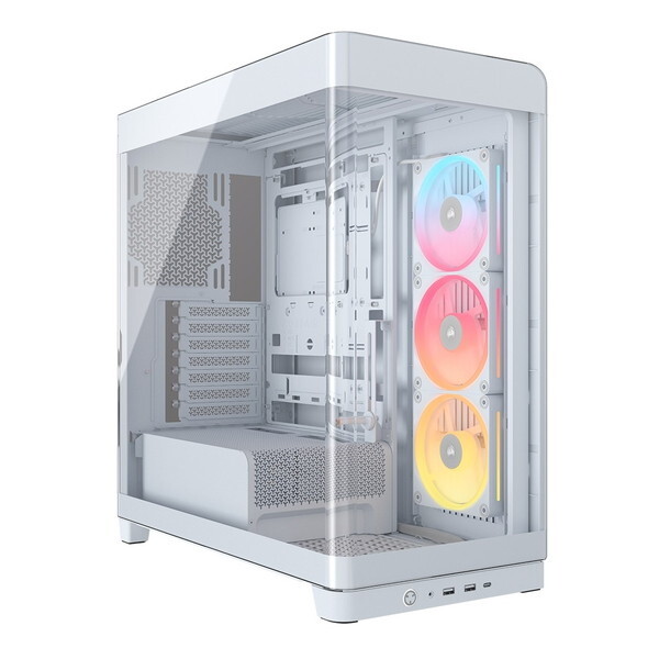 CC-9011317-WW ホワイト FRAME 4500X LX-R RGB iCUE LINK Panoramic Glass Mid-Tower ミドルタワー型PCケース メーカー直送