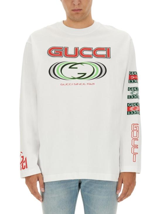 GUCCI Men T-Shirts 784364 XJGRB9074 WHITE