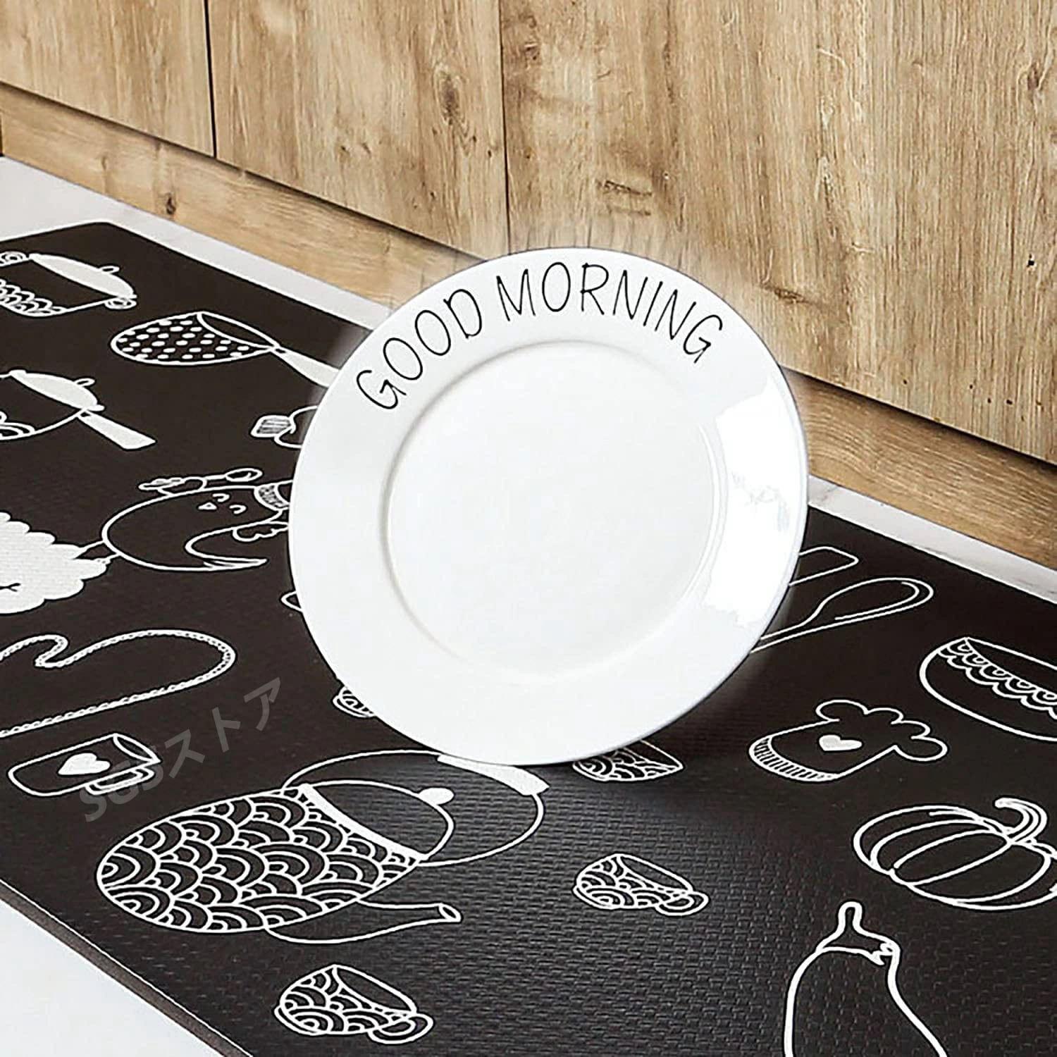 キッチンフロアマット レザーキッチンエリアカーペット バスルームドアマット 防水防汚マット 使い捨てキッチンフロアマット 拭くだけ