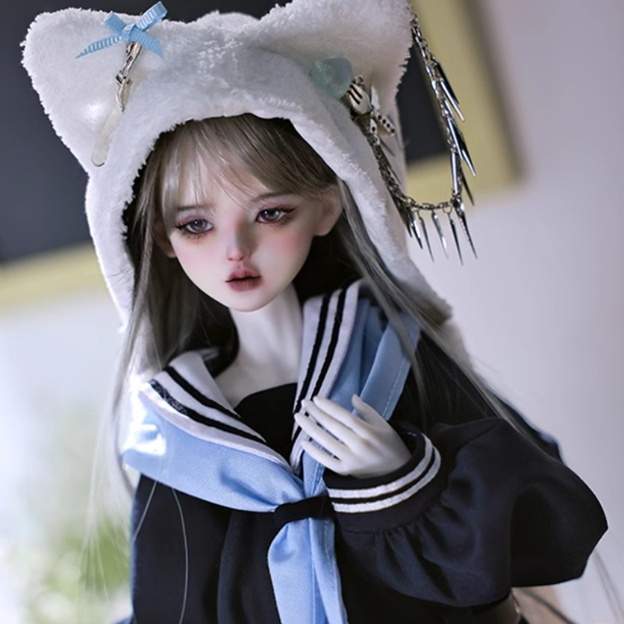 球体関節人形 sd人形 1/4 関節人形 BJDドール 44cmMokoハンドメード化粧