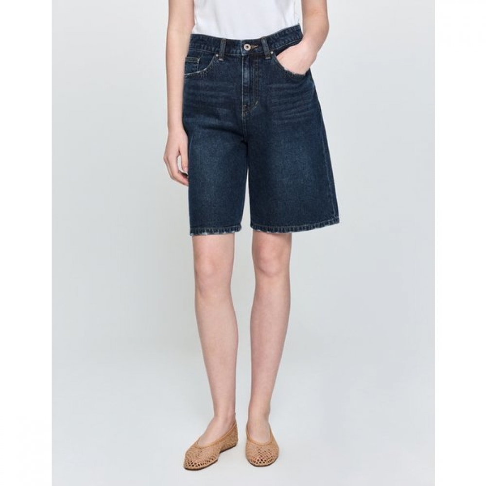 [25SS] エッセンシャルデニムバミューダネイビーHSPA5B481N2