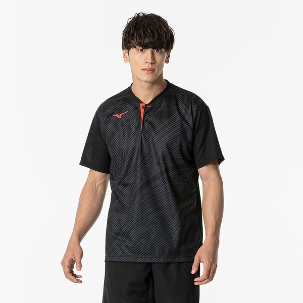 MIZUNO ミズノ 汗処理／通気 ドライエアロフローゲームシャツ ラケットスポーツ ユニセックス ゲームウエア メンズ 62JAB00209 5,752円