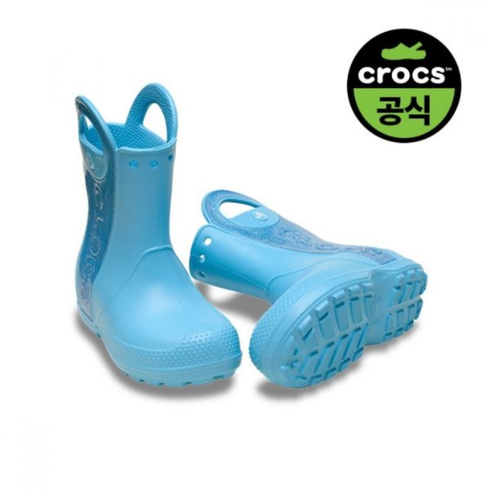 [クロックスシューズ] クロックスオフィシャルキッズハンドルイットレインブーツグリッターミスト TG (25SKBT211272) 6,172円