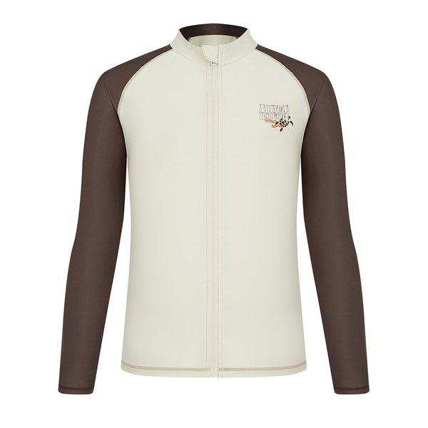 ネオ保護レギュラーフィットジップアップラッシュガード（A6BM1PR02）LBG