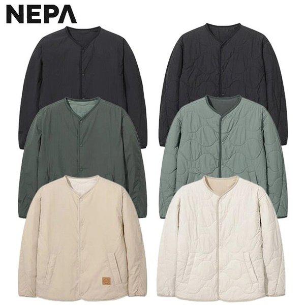 春秋用 男女兼用 サーモパフ リバーシブル 両面 ネックレス パディング ジャケット - 7LE0960