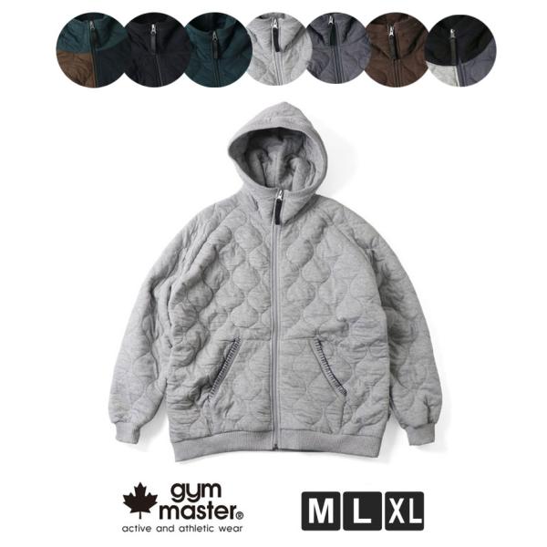 ジムマスター gym master ウェーブ キルト ジップパーカー G433766