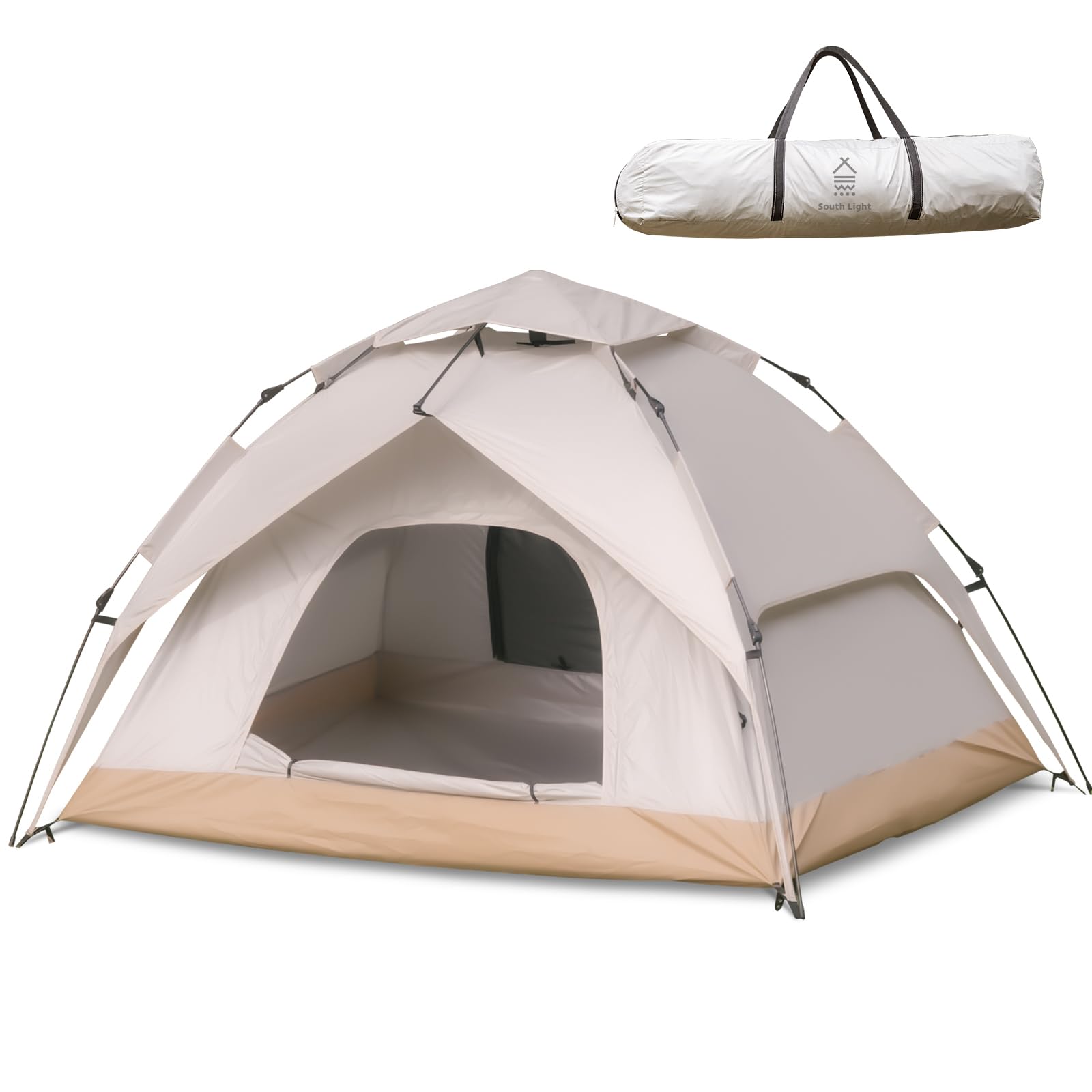 ワンタッチテント 4人用 キャンプテント ポップアップ式 簡単設営 UVカット 防風防水 通気性に優れ 多機能 軽量 お花見 防災 登山 釣り 収納バック付き キャンプ アウトドア sl-zp210【 11,465円