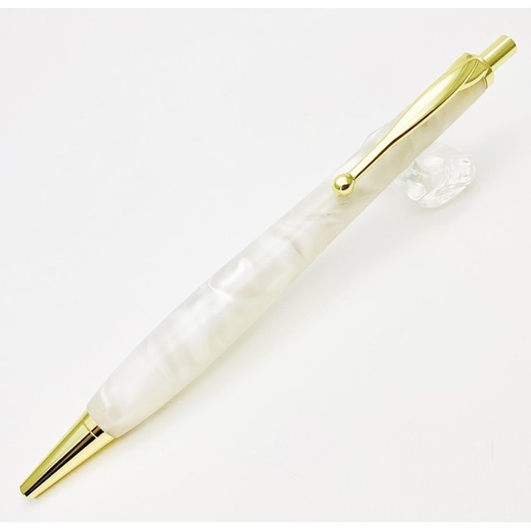 アクリルボールペン/文房具 [ホワイト] 0.7mm 文具 オフィス用品 ステーショナリー