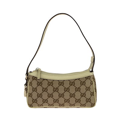 美品 ベージュ アイボリー ゴールド金具 GGキャンバス 154432