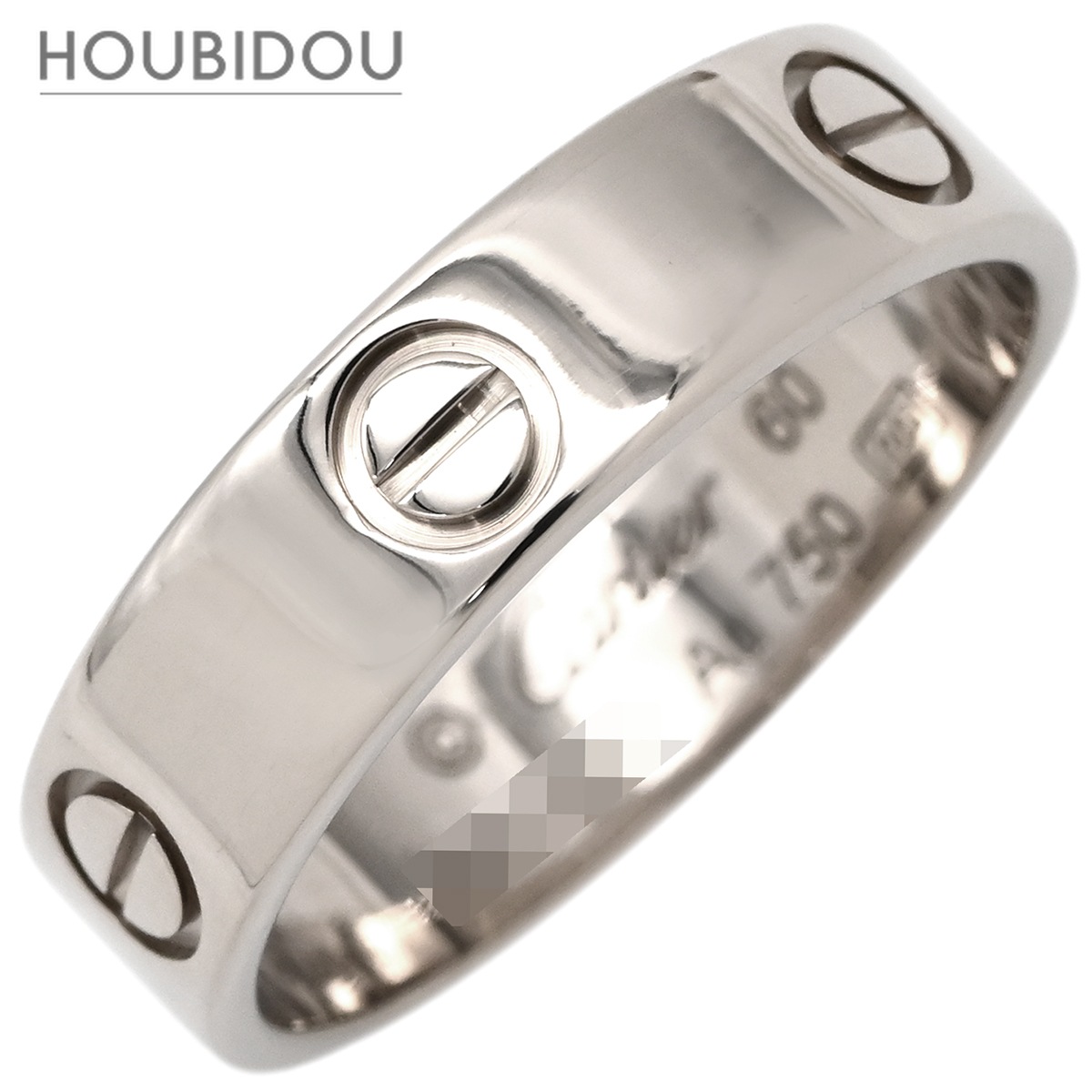 カルティエ リング 指輪 ラブリング クラシックモデル ホワイトゴールド #60 LOVE Ring K18WG Au750 18K 19.5号 B4084760【中古】