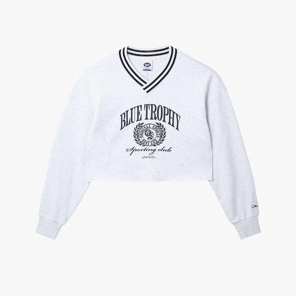 WOMEN CLASSIC V NECK MTM WHMG (PO3WT24S121)