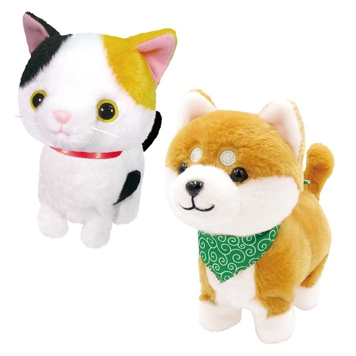 まねまねトコトコシリーズ 2個セット ぬいぐるみ ネコ 音声認識 おしゃべりぬいぐるみ 猫 ねこ