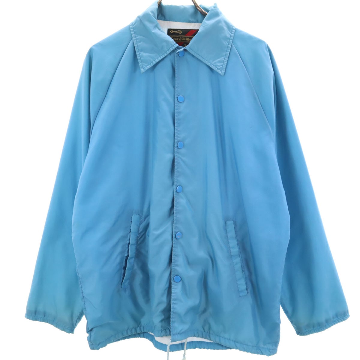 70s ヴィンテージ コーチジャケット M 水色 メンズ 古着