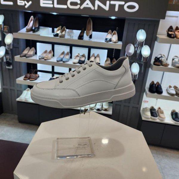 HC10 男性用ホワイトバンドストラップスニーカー3cm LCMS63U51310 (40475808)