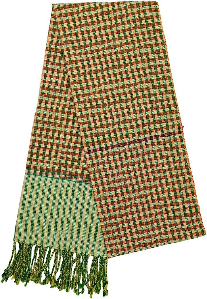 ストール ショール 手織り タイコットン ハンドメイド アジアン エスニック( E, 大判)