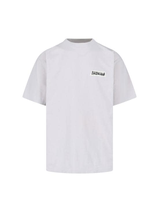 BALENCIAGA Men T-Shirts 764235 TTVL69012 White