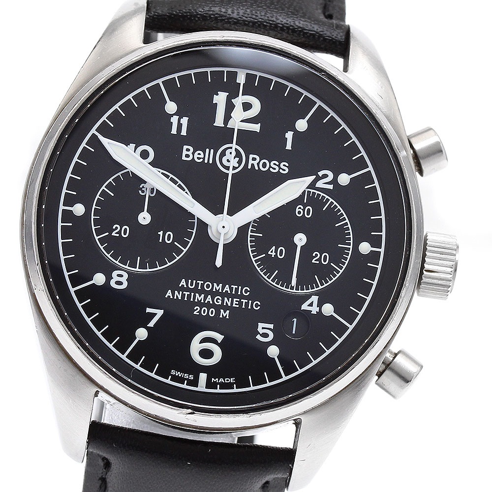 ベル＆ロス Bell＆Ross 126.A ヴィンテージ126 デイト クロノグラフ 自動巻き メンズ _918509【中古】