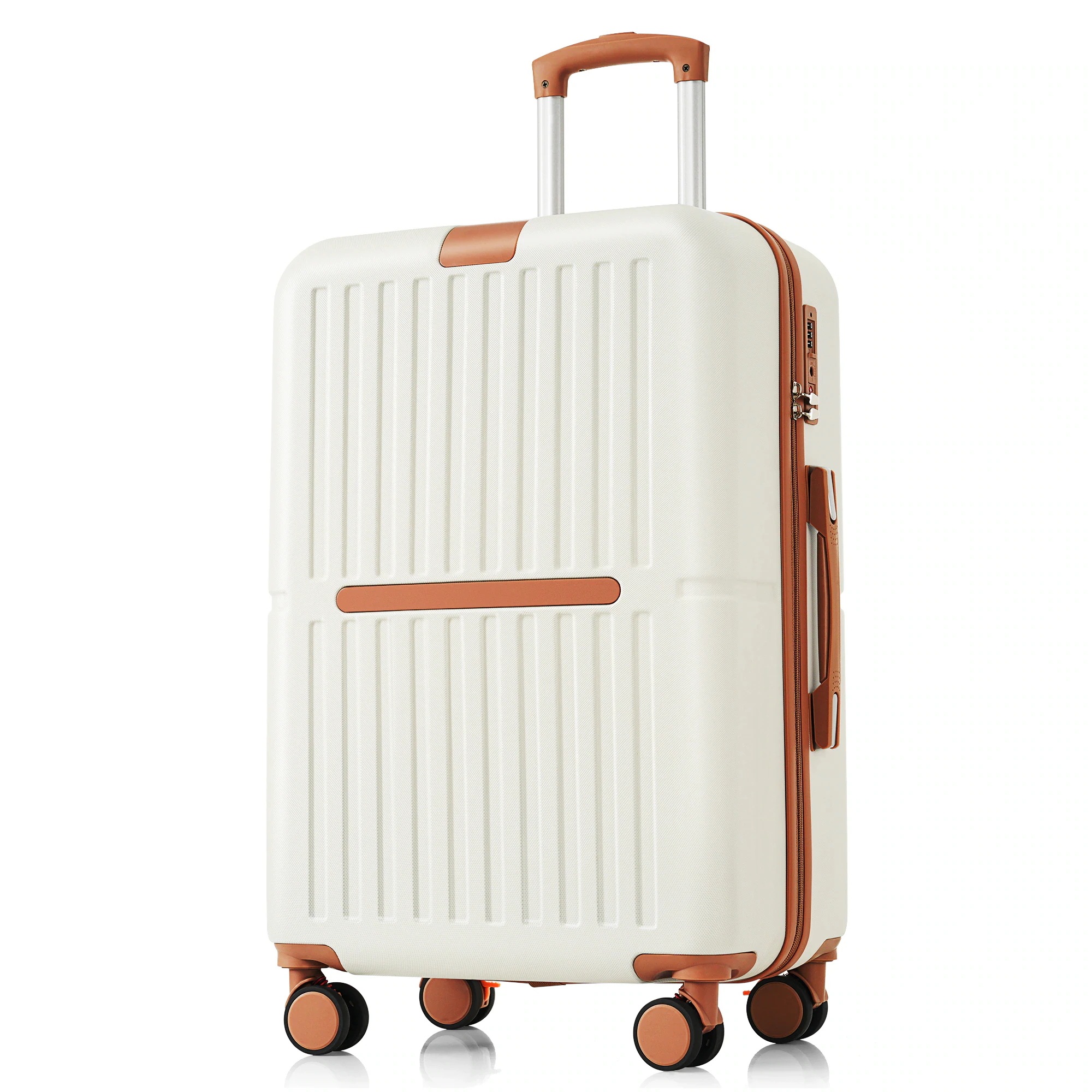 スーツケース Mサイズ USBポート付き キャリーケース ストッパー付き カップホルダー付き フック式底足 3日~7日 大容量 超軽量 軽い おしゃれ かわいいキャスター 中型 ファ