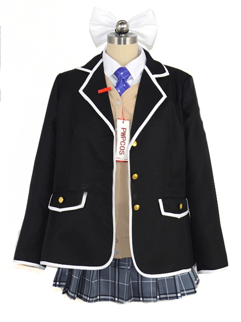 バーチャルYouTuber 樋口楓 髪飾り付き コスプレ衣装