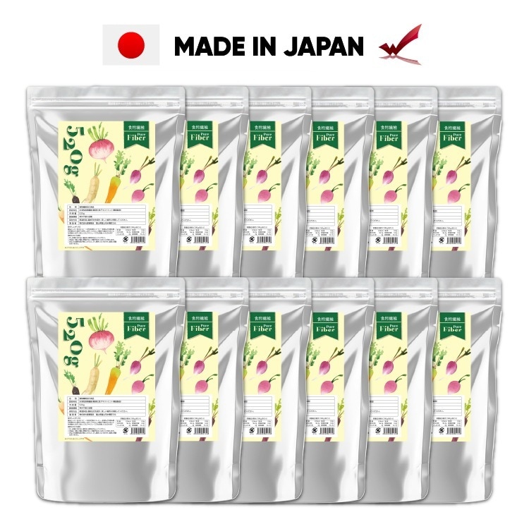 【クーポン配布中】 渡邊薬品 難消化性デキストリン サプリ 520g 12袋 ピュアファイバー 食物繊維 粉末 健康 パウダー サプリメント 酵素