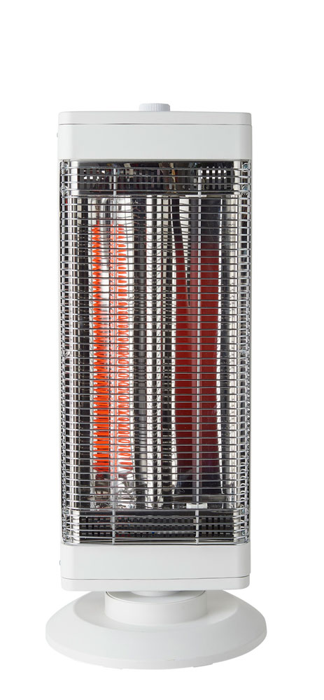 ユアサ YKT-CS1000E-W 電気ストーブ【シーズヒーター＋カーボンヒーター】 YKTCS1000EW