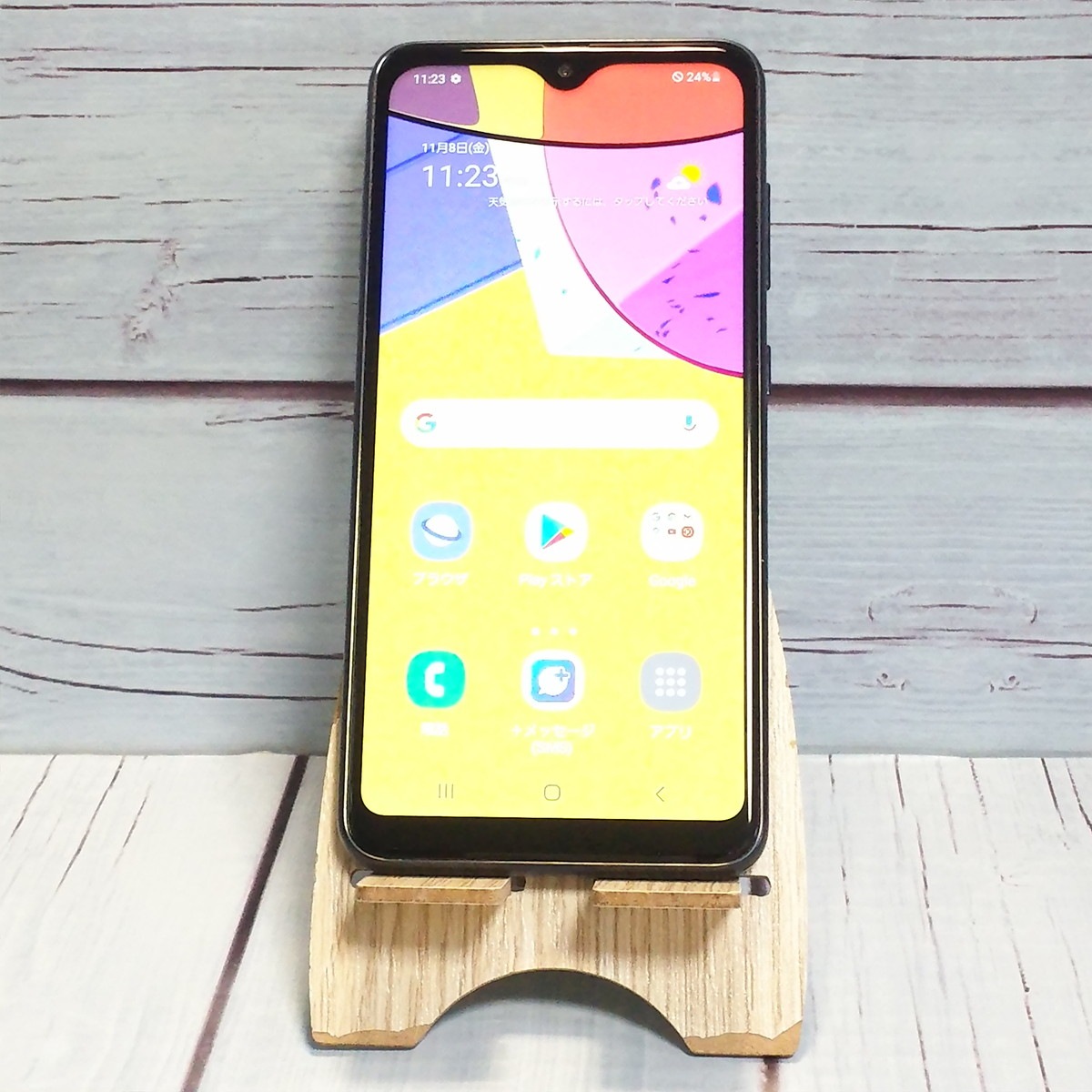 【送料無料】au SCV49 ブラック Galaxy A21 本体 白ロム SIMロック解除済み SIMフリー C776420