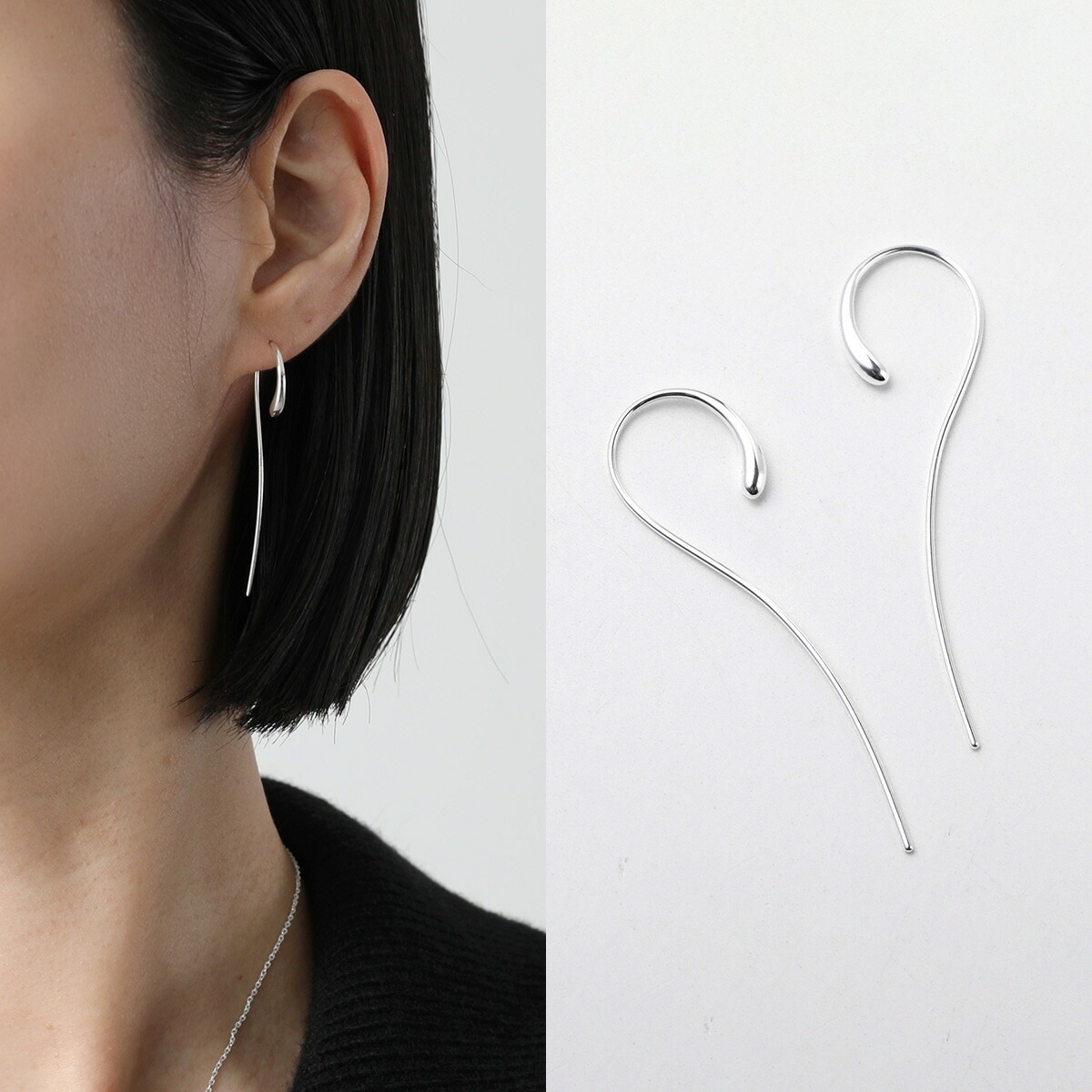 GEORG JENSEN ジョージ ジェンセン ピアス MERCY LONG EARRING 634E マーシー ロング 10015599 レディース アクセサリー SILVER
