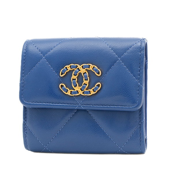⭐️美品 32番台⭐️シャネル CHANEL 19 財布 ディズヌフ ミニ財布 Qoo10] CHANEL シャネル シャネル19 ディズヌフ スモ