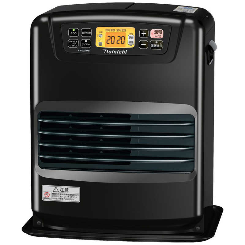 ダイニチ工業　石油ファンヒーター Dainichi ［木造9畳まで /コンクリート12畳まで］ チャコールブラック　FW-3223NE-K