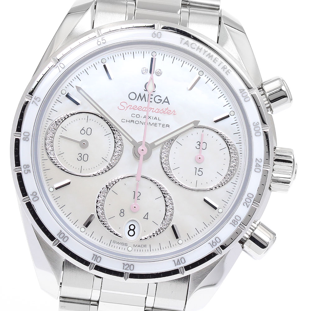 オメガ OMEGA 324.30.38.50.55.001 スピードマスター 38 コーアクシャル クロノグラフ 自動巻き メンズ 良品 箱・保証書付き_889731【中古】