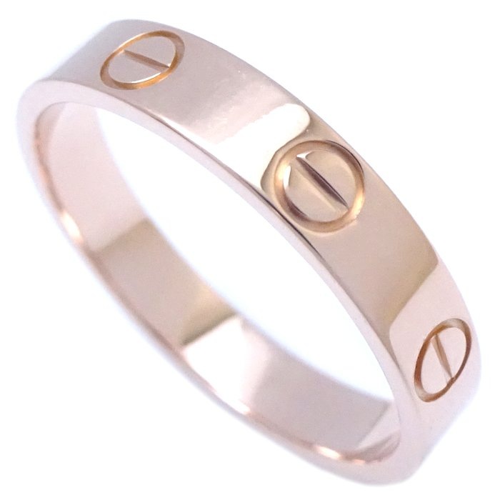 ミニラブ リング 指輪 #54 14号 B4085200 K18PG ピンクゴールド/293247【中古】