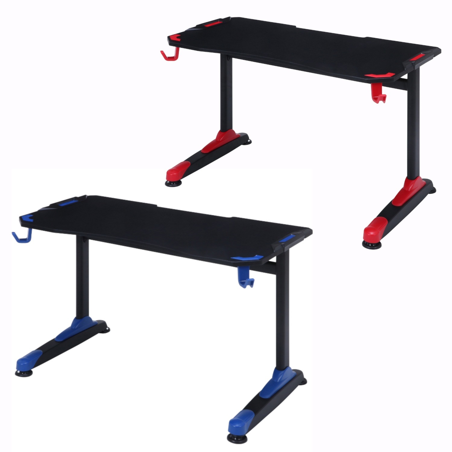 ゲーミングデスク PCデスク XeNO イージー01 レッド/ブルー 幅120cm