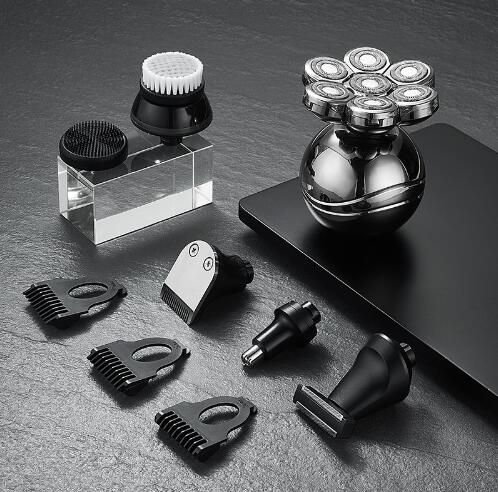 【20%超還元セレクト】6-in-1 スキンヘッド用電気シェーバー 7Dシェーバー 全身水洗 メンズシェーバー 回転式 シェーバー 電気かみそり 防水 Type-C充電