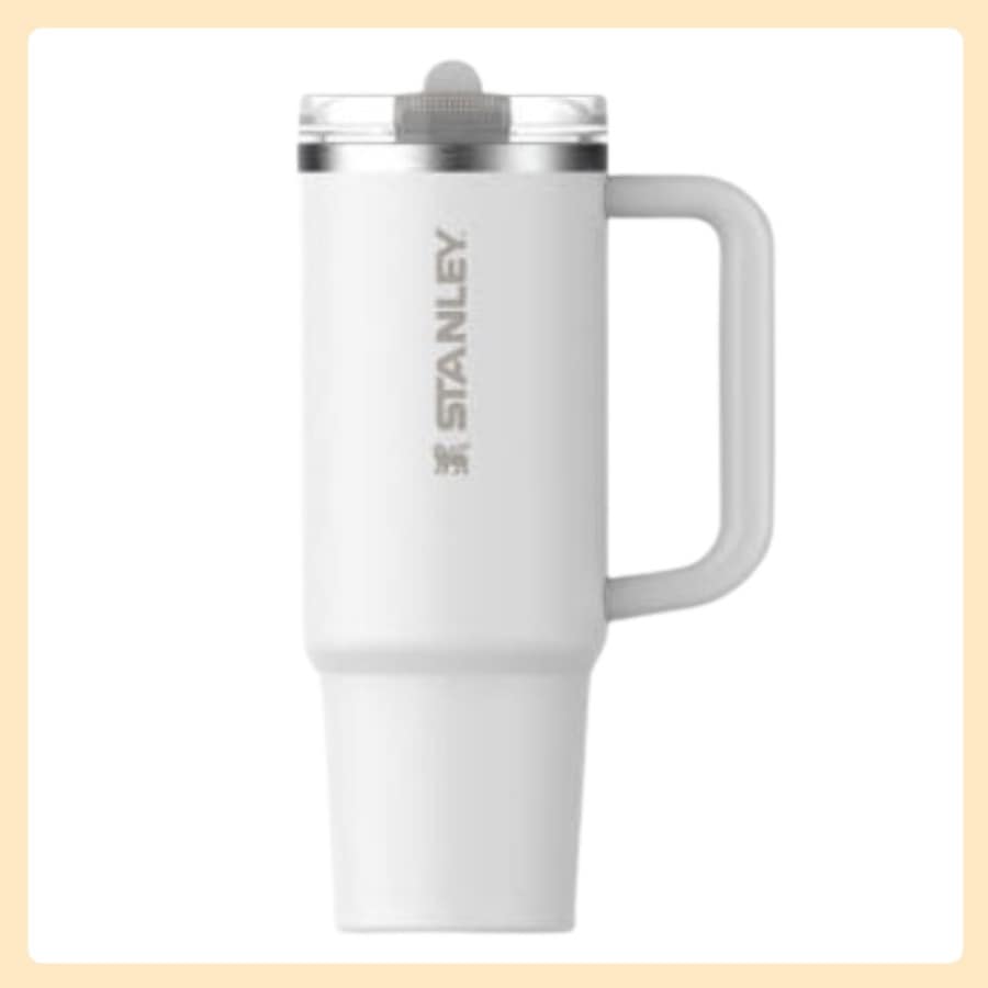 [正規品] クエンツァ プロツアー フリップ ストロー タンブラー 1.18L (フロストホワイト)