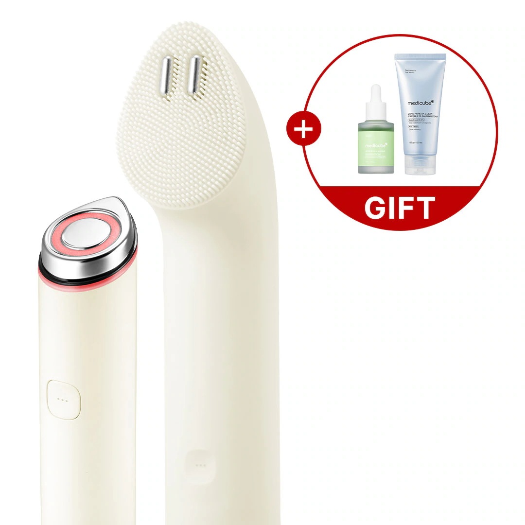 メディキューブミニプラス　美顔器とクレンザーヘッド Qoo10] メディキューブ 【がよんPick! / スキンケア現品G : ダイエット