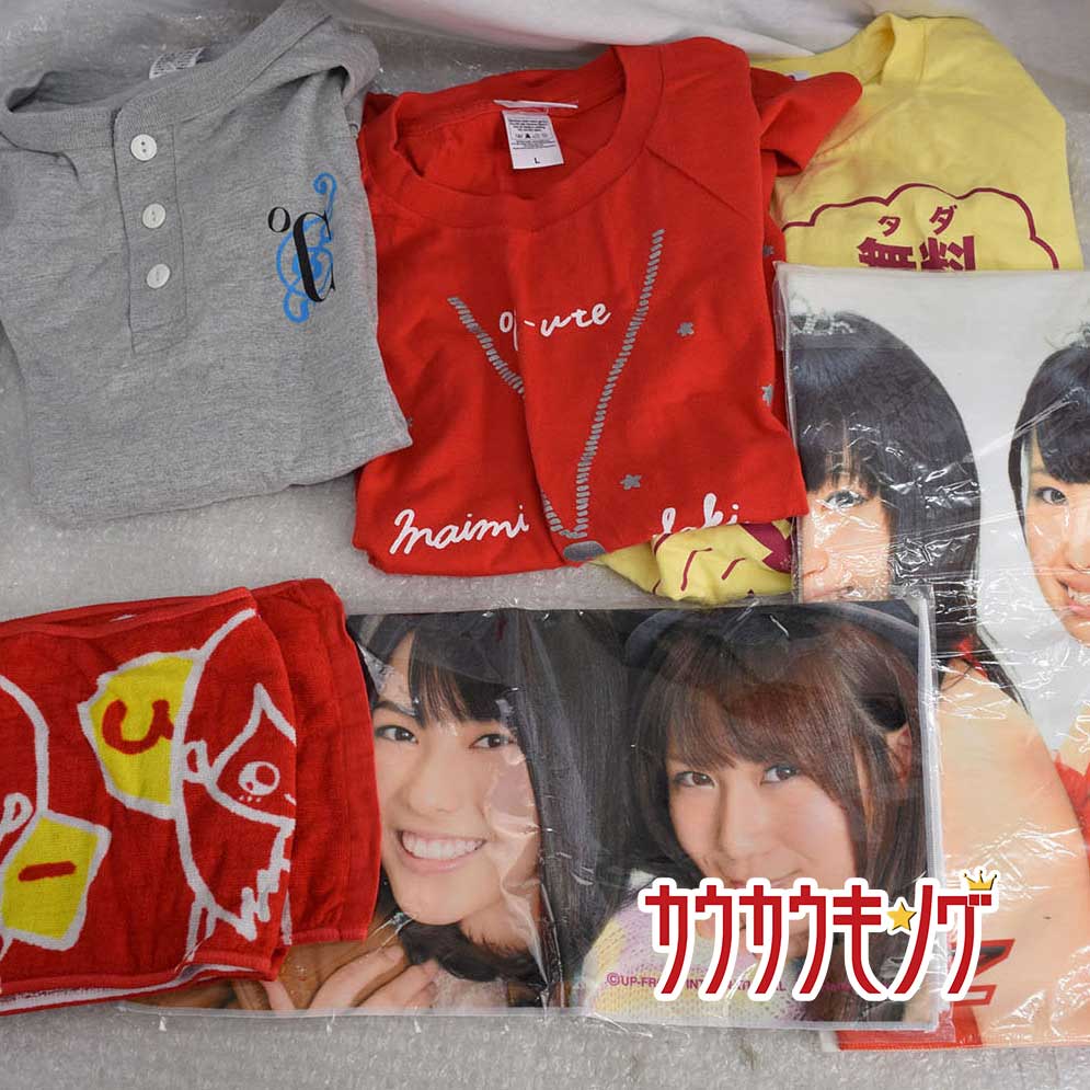 【中古】Hello! Project Tシャツ ℃-ute Tシャツ サイズL 3点 /マフラータオル 1点 / マイクロファイバー 2点 /リストバンド 2点 計8点