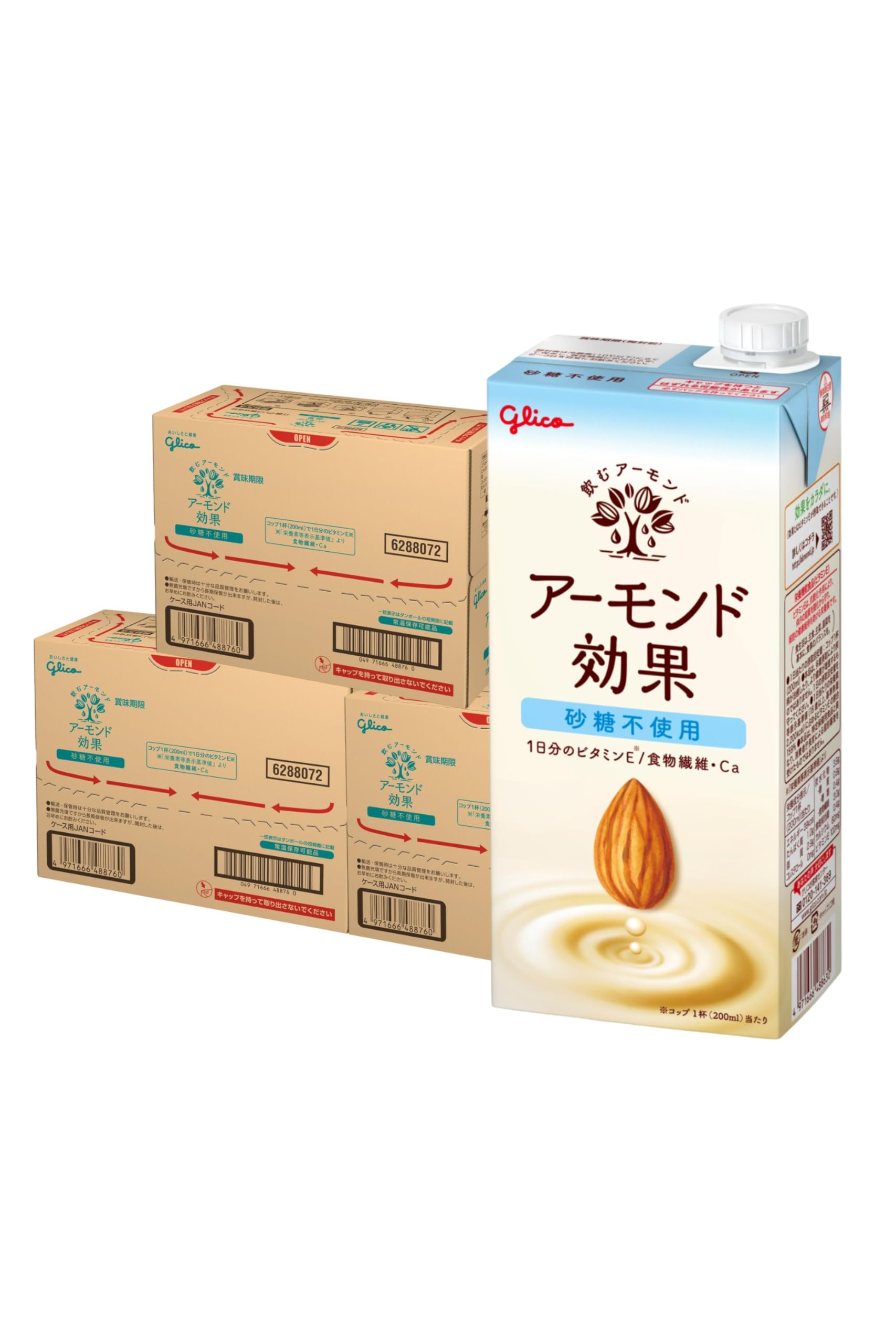 江崎グリコ アーモンド効果 砂糖不使用 アーモンドミルク 1000ml×18本