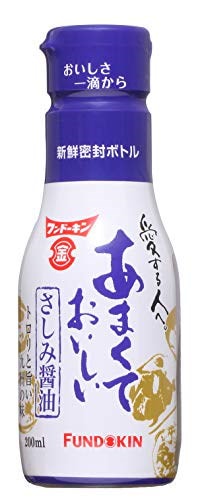 他サイト： フンドーキン醤油 あまくておいしいさしみ醤油 200ml ×4本の商品画像