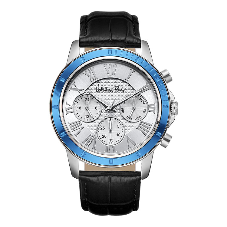 VR6568A-WTBK mens leather watch
