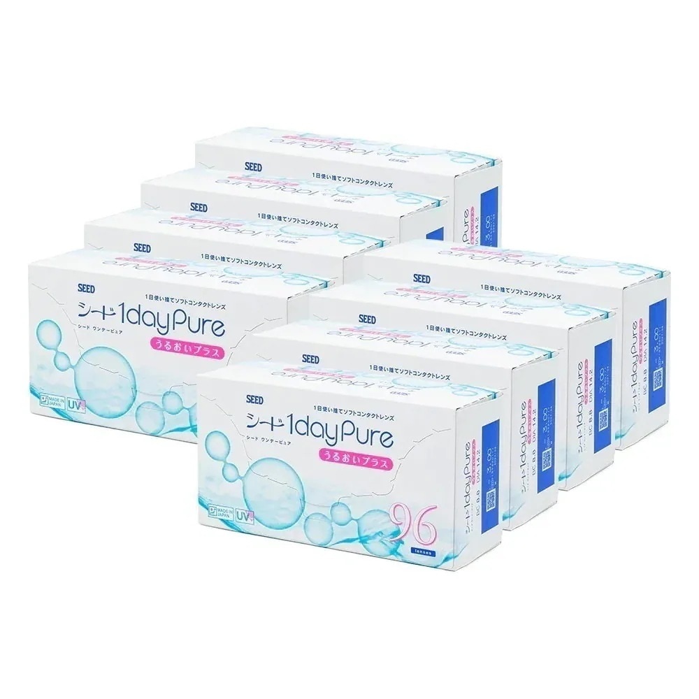 ワンデーピュア うるおいプラス 96枚入り 8箱