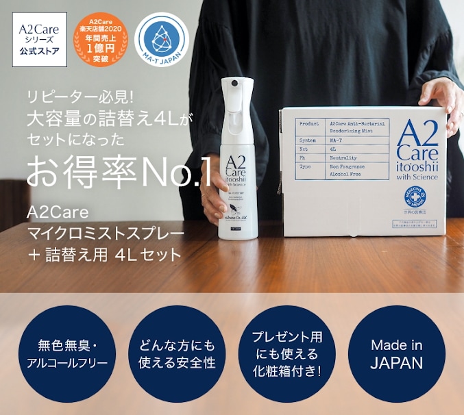 【公式】 マイクロミストスプレー 空ボトル ＋ 詰替え用 4Lセット