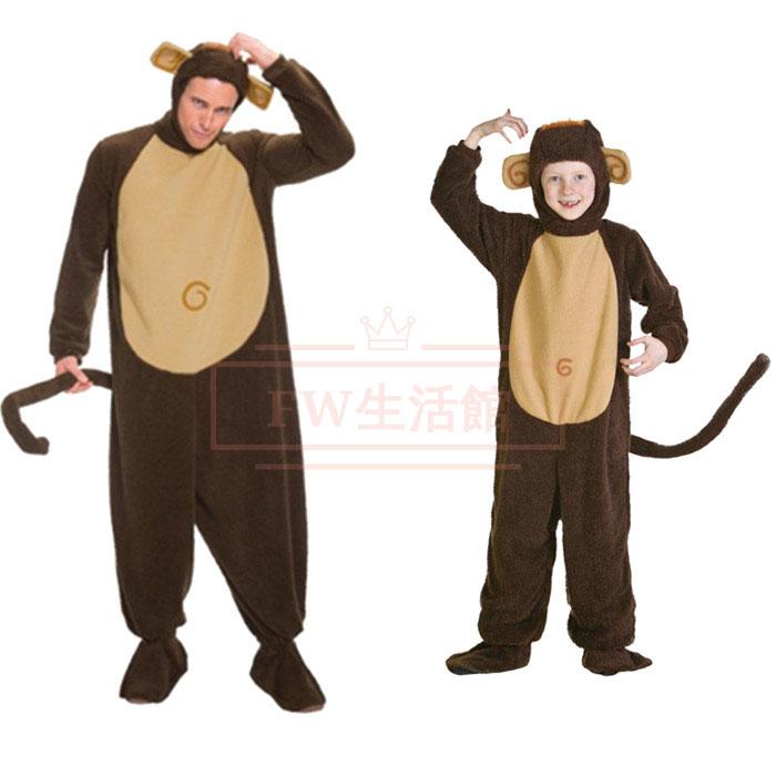 ハロウィン 衣装 子供服 キッズ ジュニア 女の子 男の子 男女兼用 猿 モンキー 動物 アニマル 全身 ハロウィン コスプレ ハロウィン コスチューム 子供用 キッズ
