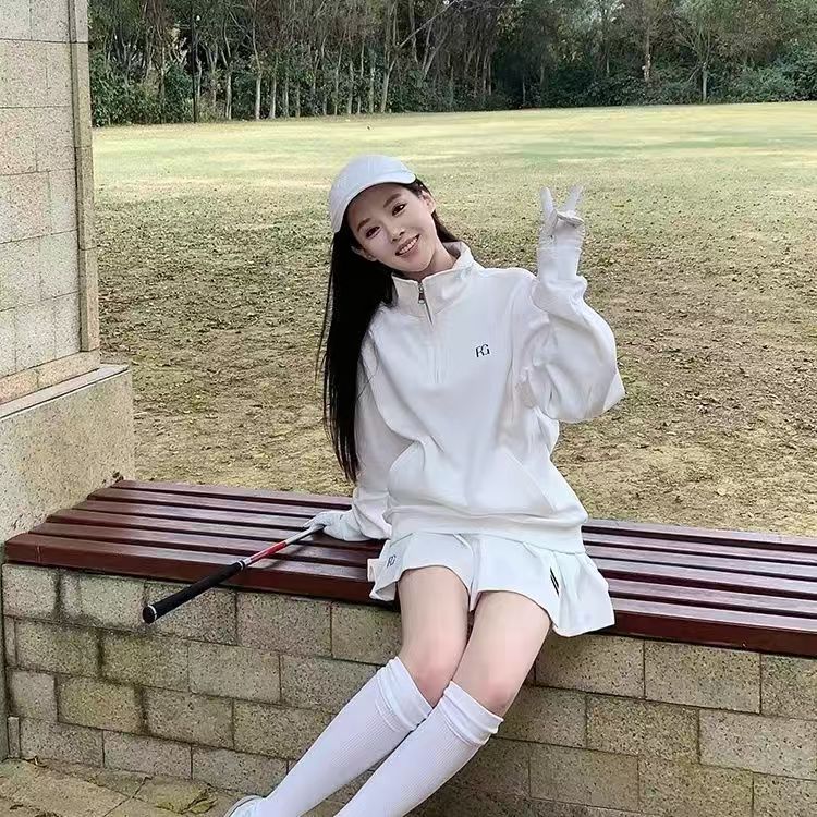 24-25新作 ゴルフウェア 秋冬 レディース スポーツ ゴルフスカート