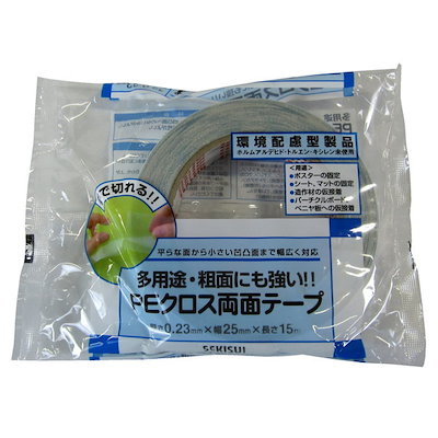 他サイト： 4901860135788 多用途ＰＥクロス両面テープ ２５ｍｍ×１５ｍ 積水 積水化学工業の商品画像