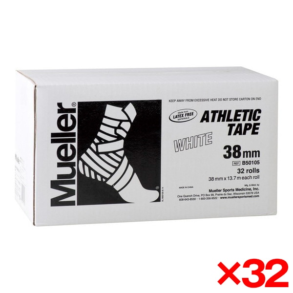 【32個セット】MUELLER ミューラー ホワイトプロ アスレチックテープ 38mm B50105